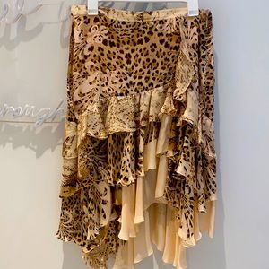Roberto cavalli Silk skirt asymmetrical